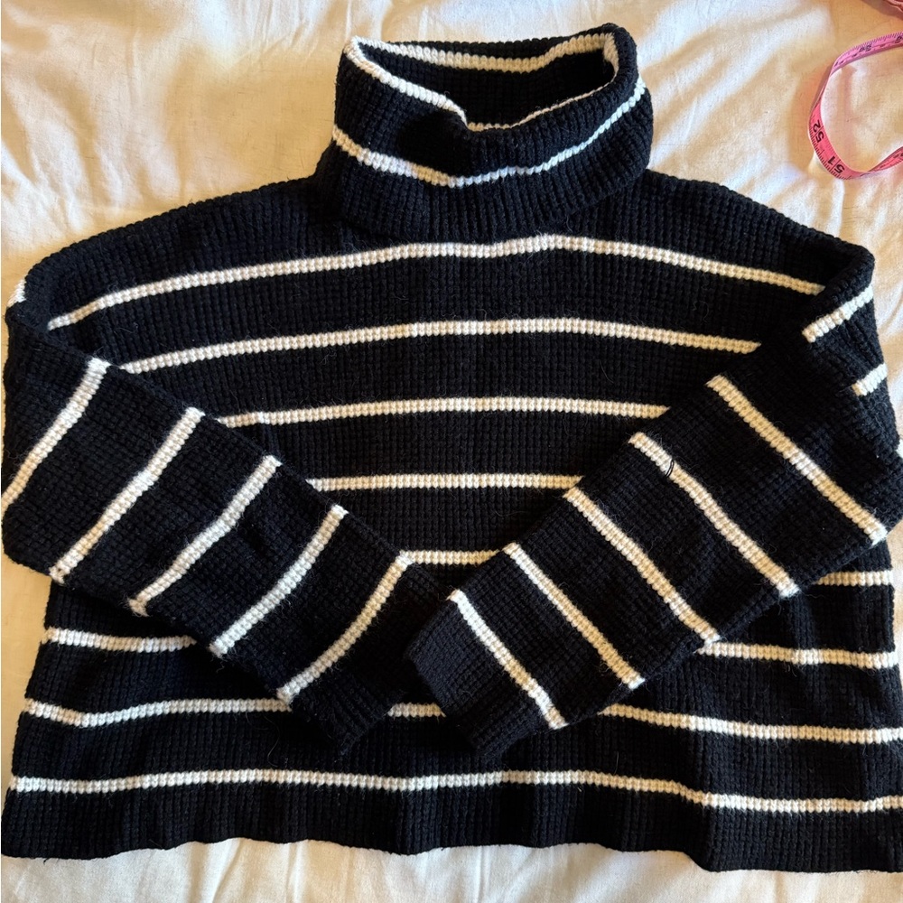Princess Polly black and white striped sweater